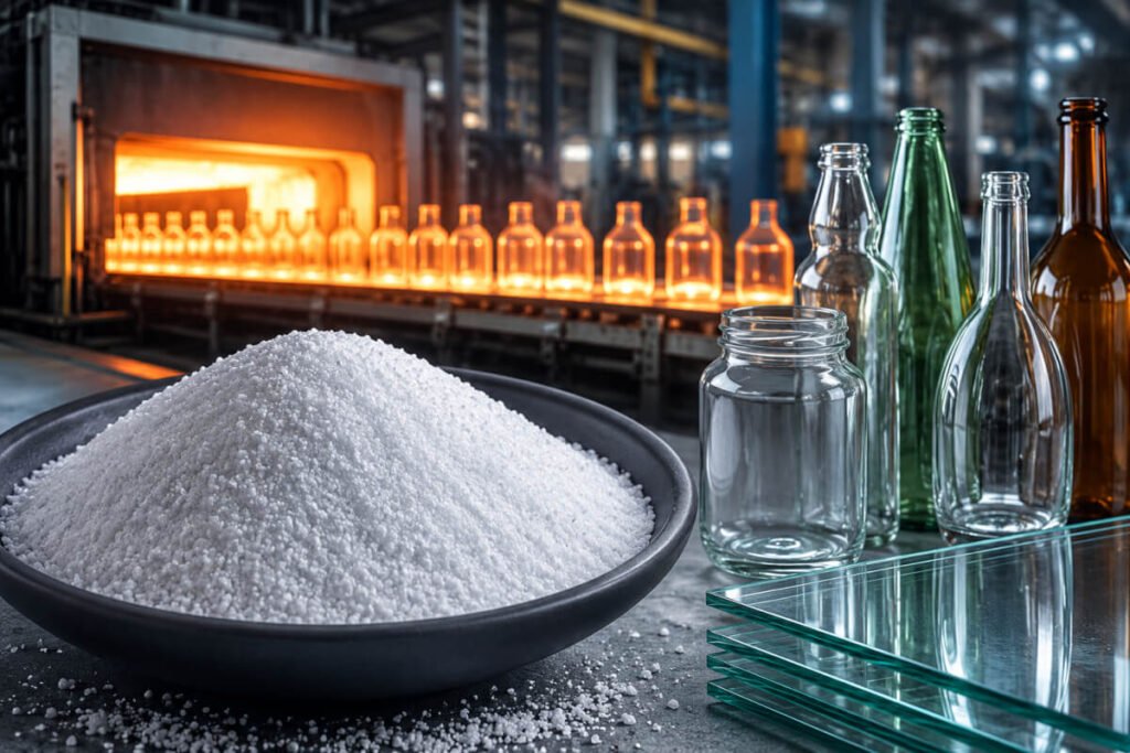 why soda ash dense is a key raw material in glass manufacturing