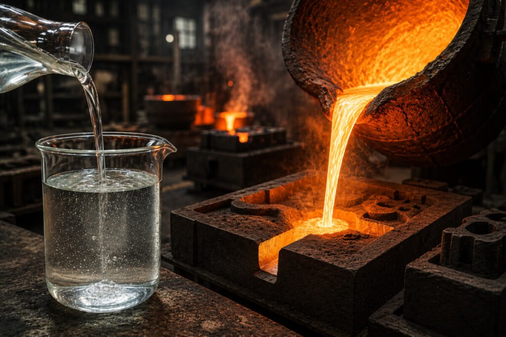 how sodium silicate liquid is used in foundry metal casting industry