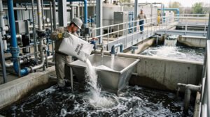 how soda ash dense is used in water treatment & effluent processing